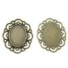 Bezel Connectors For Resin Crafts Fit Oval 13x18mm Photo Glass Dome Frames