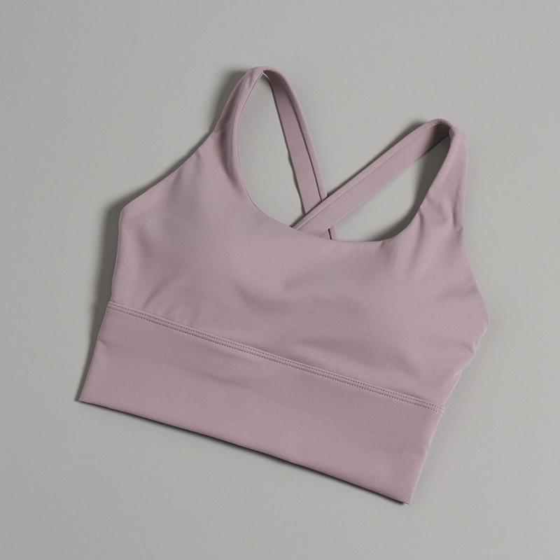 

Спортивный бюстгальтер с эффектом «обнажённой кожи», ударопрочный - для йоги высокой интенсивности и бега, жилет с перекрещенной спиной 2X-Large