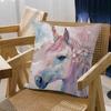 1Pc Cartoon Rainbow Unicorn Cushion Cover Car Throw Pillow Case For Sofa Car Christmas Gift 40X40Cm 45X45Cm