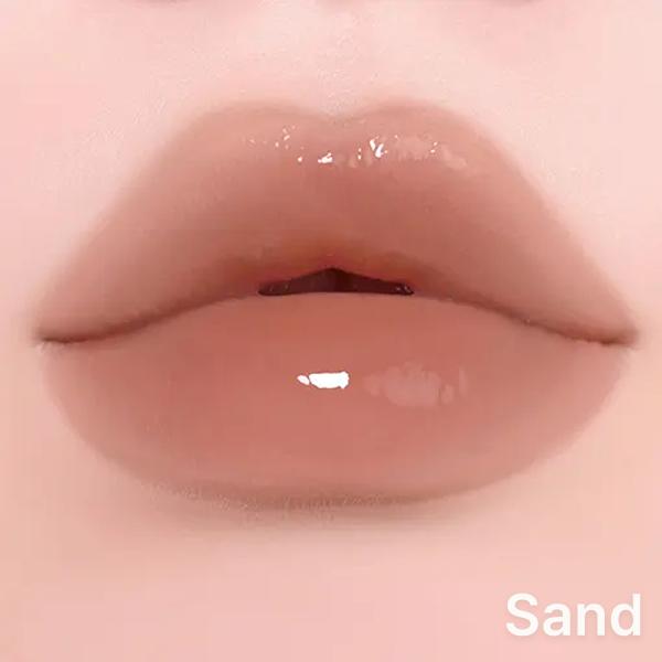 [NEW Colors] Over Dew Glossy Lip Tint Sand/Tanzy/Guana (+ Free BUOY Mini Hair Clip) Sand + Hair Clip