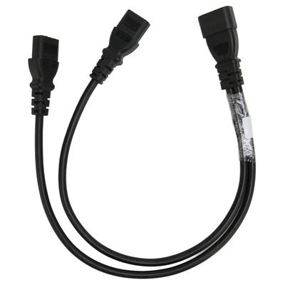 Einzelnes C14 auf Doppeltes 5 15R C13 Kabel Kurzes Stromkabel USV Server Y-Splitter Adapterkabel für PC-Monitor