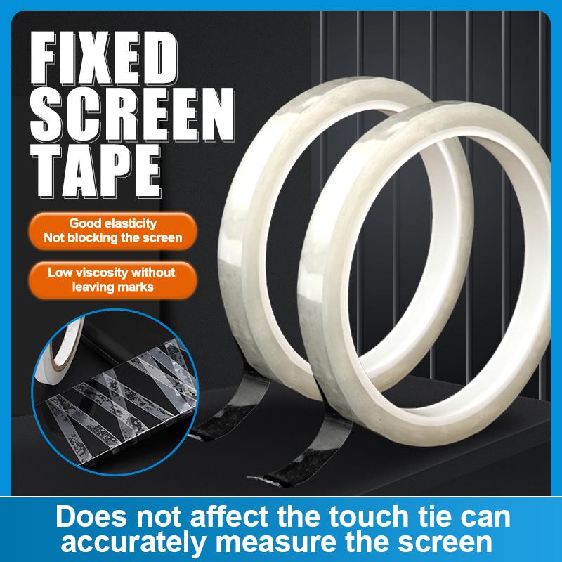 

50m x 10mm Adhesive No Trace Clear Tape for Phone Tablet LCD Screen Type A