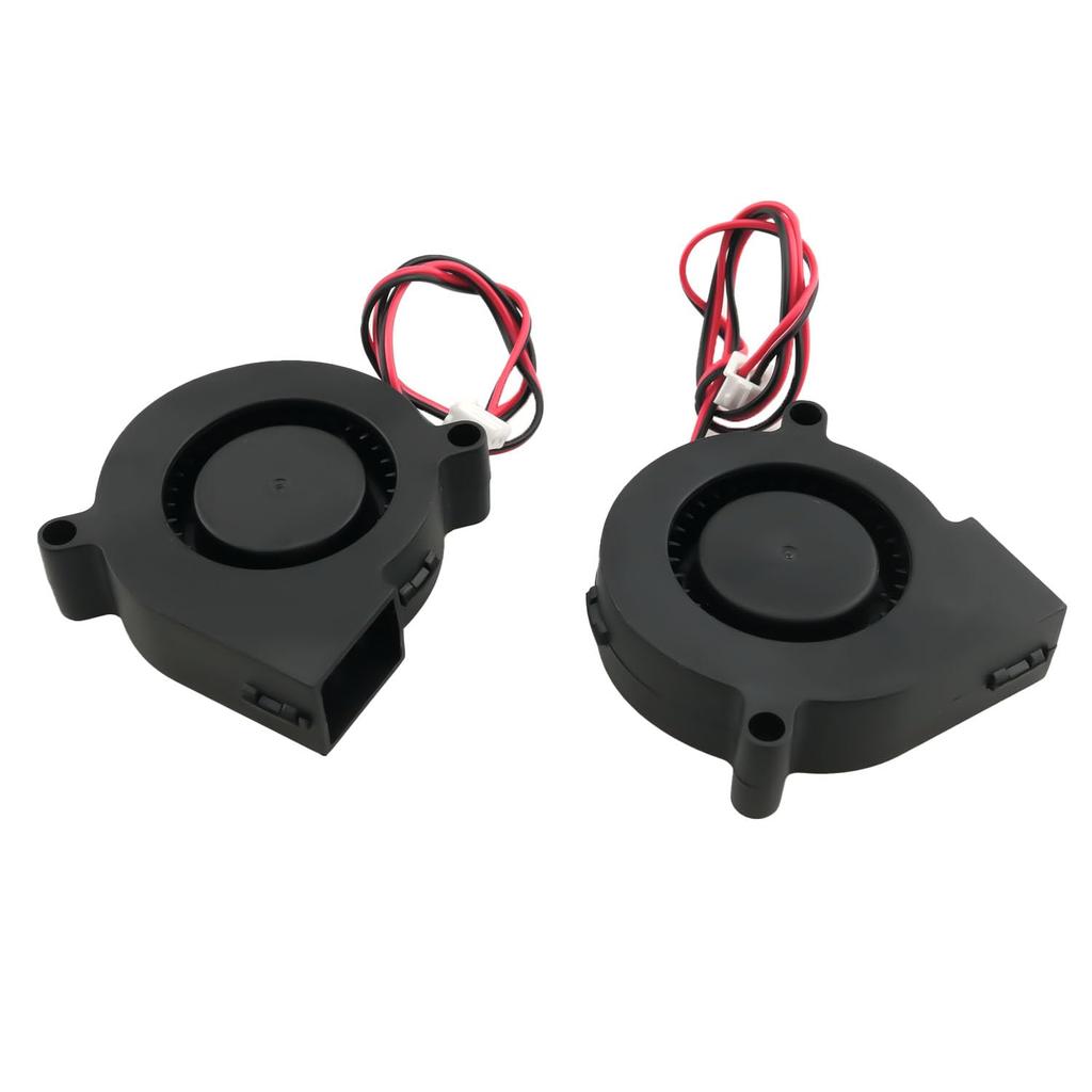 2PCS 5015 DC Turbo Blower 5x5cm 24V Printer Cooling Cooling Fan for Humidifier Cigar Box Aromatherapy Heater Small Appliance Repair Replacement