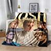 Handsome Star JJosh Hutcherson Soft Flannel Throw Blanket for Bed Home Picnic  Comfortable Cozy Blanket for Kids and Adults