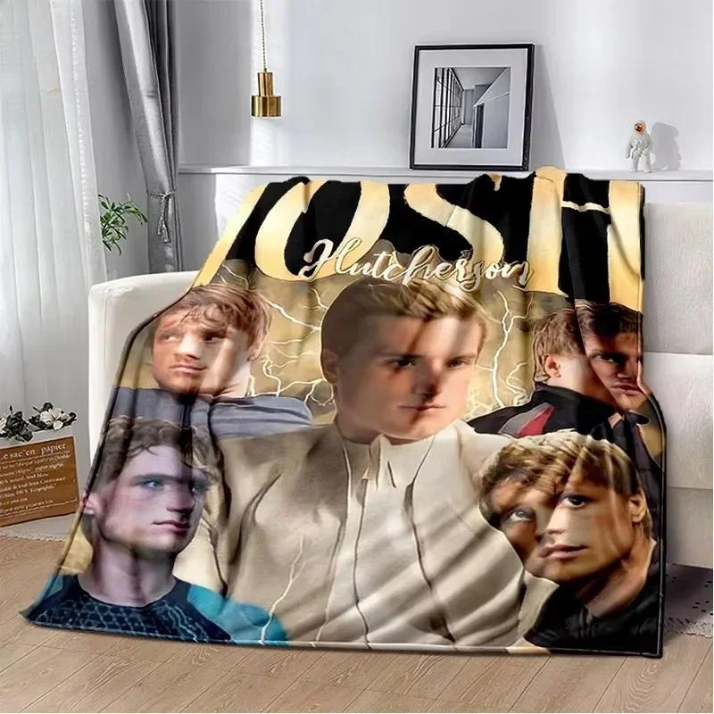 Handsome Star JJosh Hutcherson Soft Flannel Throw Blanket for Bed Home Picnic Comfortable Cozy Blanket for Kids and Adults