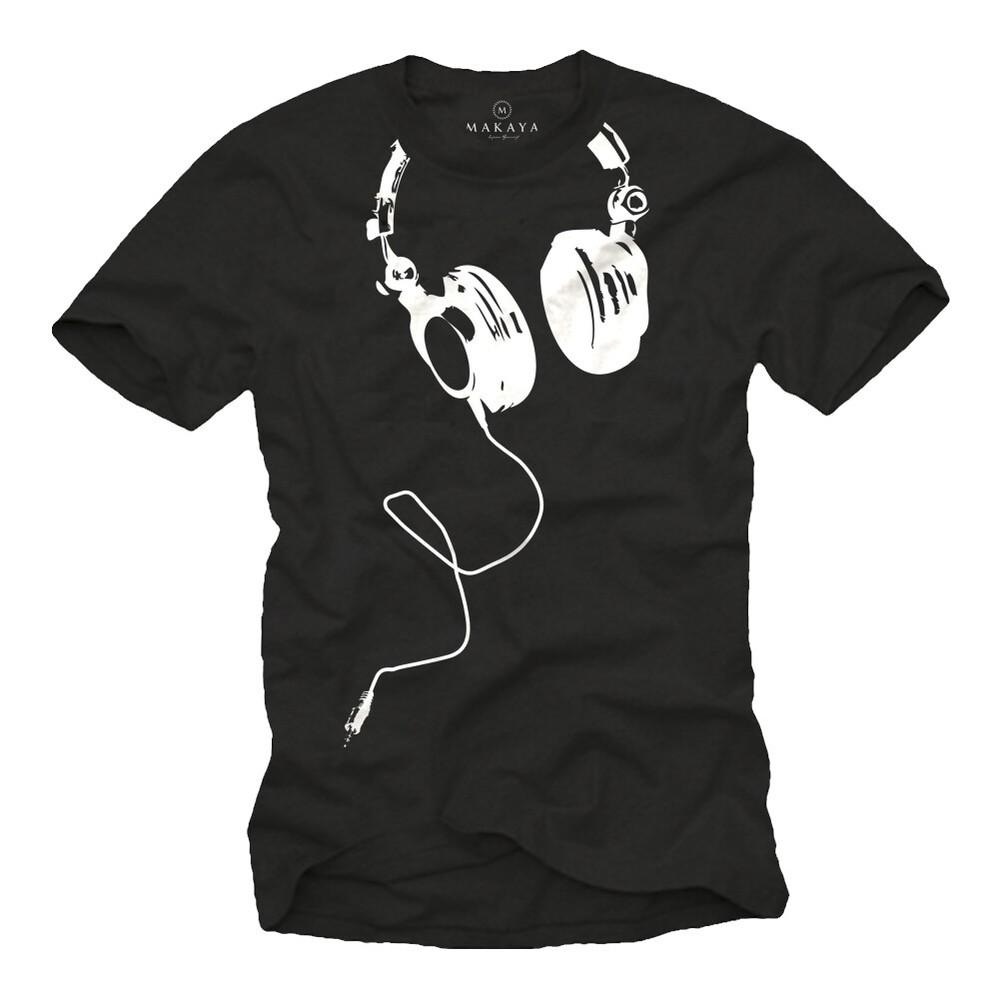 

Electro House Music Mens TShirt with Headphones Mens Techno Party DJ Shirt Unisex T-Shirt XXL
