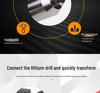 Cordless Electric Rivet Nut Gun & Drill Adapter Kit