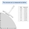 Guitar Gauge Tool Ruler Radius Gauge Tool & Guitar String Height Ruler Guitar Repairing Measuring Tool for Guitar Bass