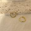 Pendiente de Acero Inoxidable de 6-15 mm Minimalista Clásico Redondo Color Dorado para Mujeres Hombres Pequeño Aro Huggie Rock Joyería Regalo