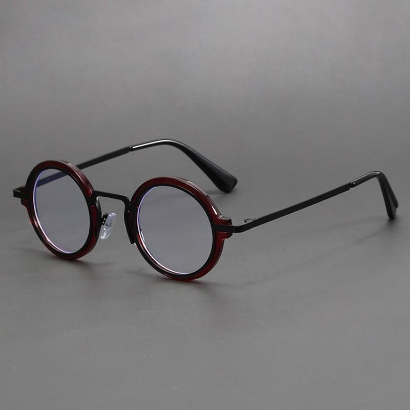 Trendy Round Frame Glasses New Vintage Women Men Small Frame Blue Light Blocking Eyeglasses Designer Luxury Eyewear