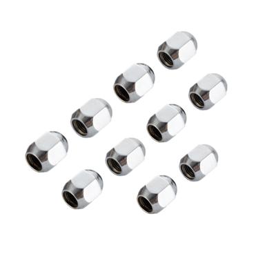 Tuercas de Rueda Hexagonales 17mm M10x1.25 para ATV y UTV Accesorios de Rueda Piezas Cromadas Asiento Plano Tuercas de Rueda 26mm