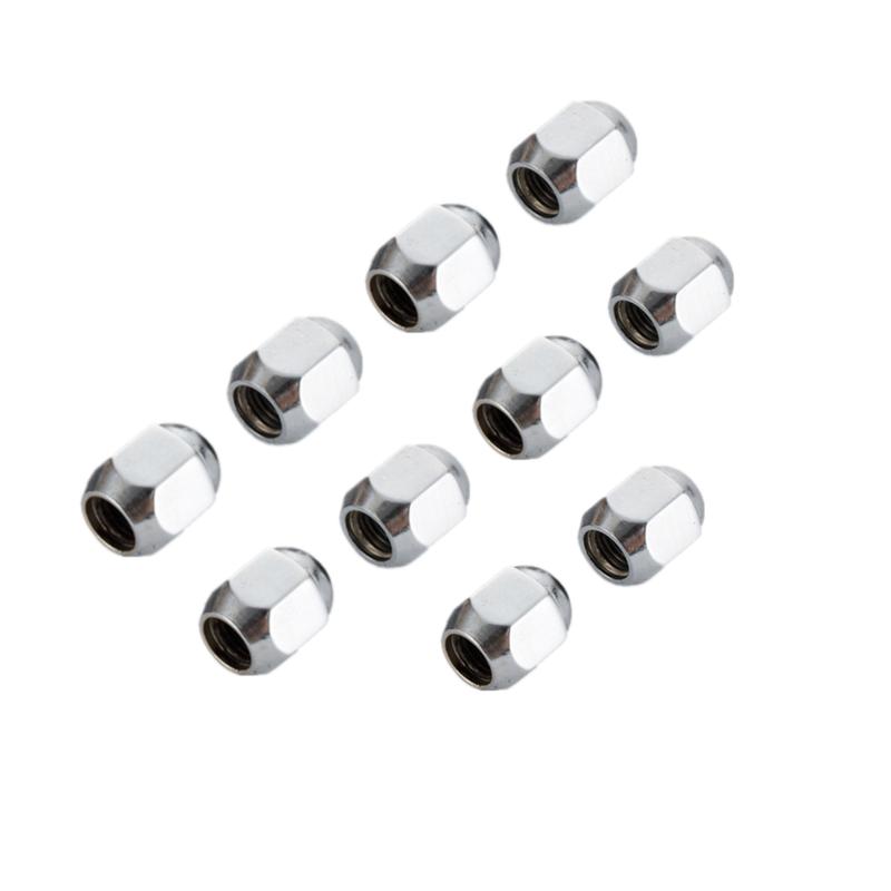 hex 17mm M10x1.25 Lug Nuts  ATV  & UTV  Wheel Accessories Parts Chrome  Flat Seat Wheel Lug Nuts  26mm