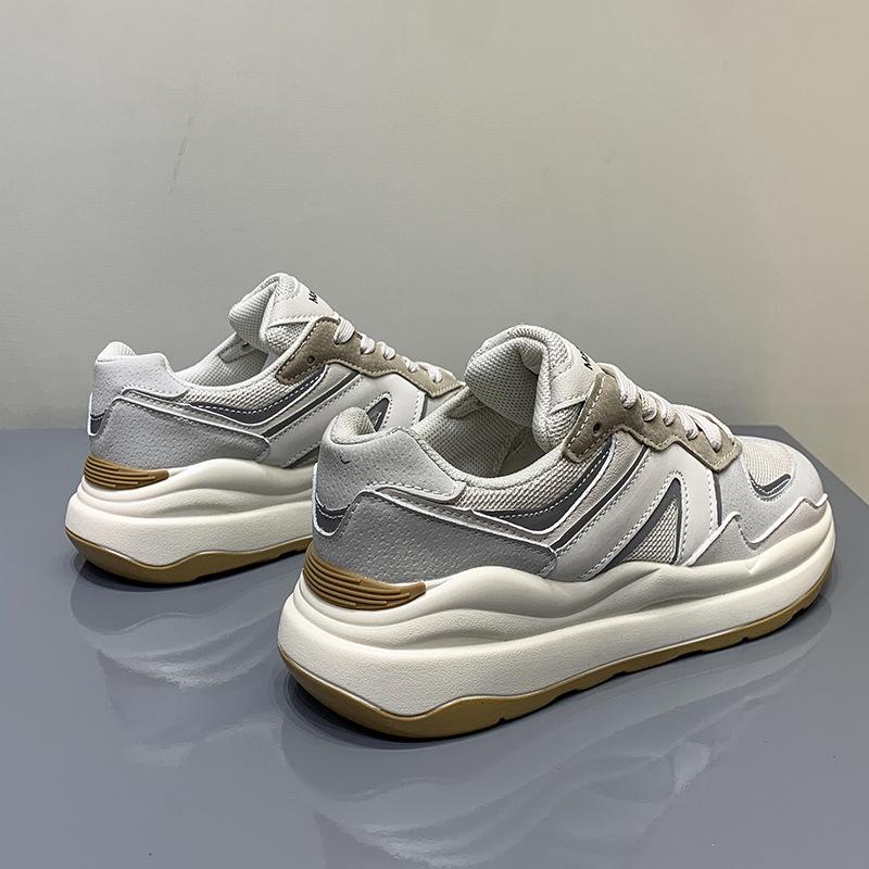 

Spring and Autumn New Student Casual Dad Shoes Women s Platform Sneakers Mesh Breathable Waffles 35