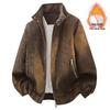 Men's Winter Thickened Leather Pilot Jacket - Di Yu Shen Long Plush Motorcycle Top