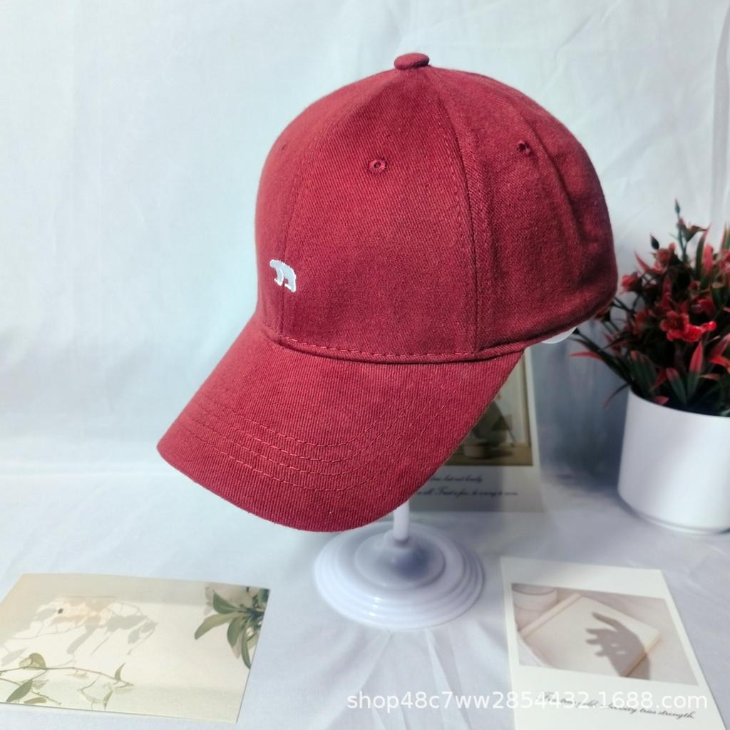 New American baseball cap women's soft top polar bear cap men's sun protection hat sun hat neutral