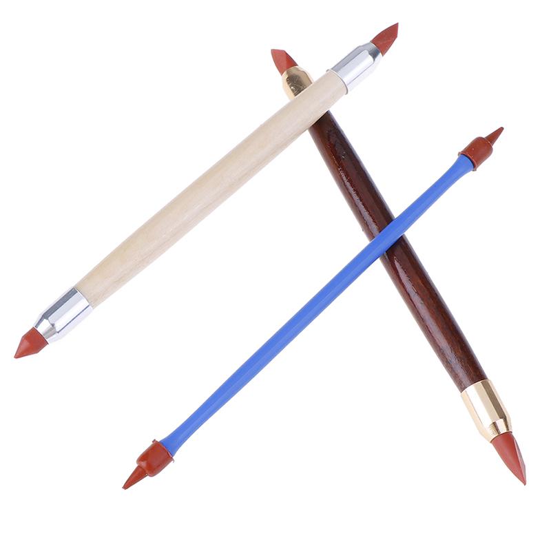 3Pcs Silicon Rubber Shaper Pen Double-Head Pottery Clay Sculpture Shaping Tools
