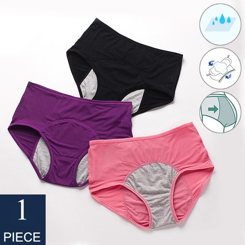 Menstrual Panties Women Sexy Pants Leak Proof Incontinence Cotton High Waist Underwear Women Briefs Period Lingerie