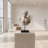 Bust Statue with Base Stable Classical Decorative for Office