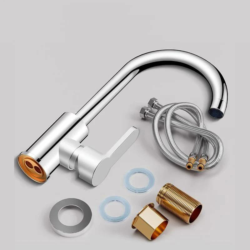 Kitchen Faucet Household Splash-proof Boosting Hot And Cold Faucet Hot And Cold Vegetable Wash Basin Dishwashing Pool Sink
