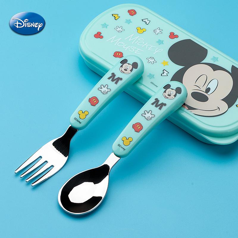 Disney Mickey and Minnie Mouse Tableware Set Frozen Elsa 3D Cartoon Children's Tableware Set Travel Tableware Set