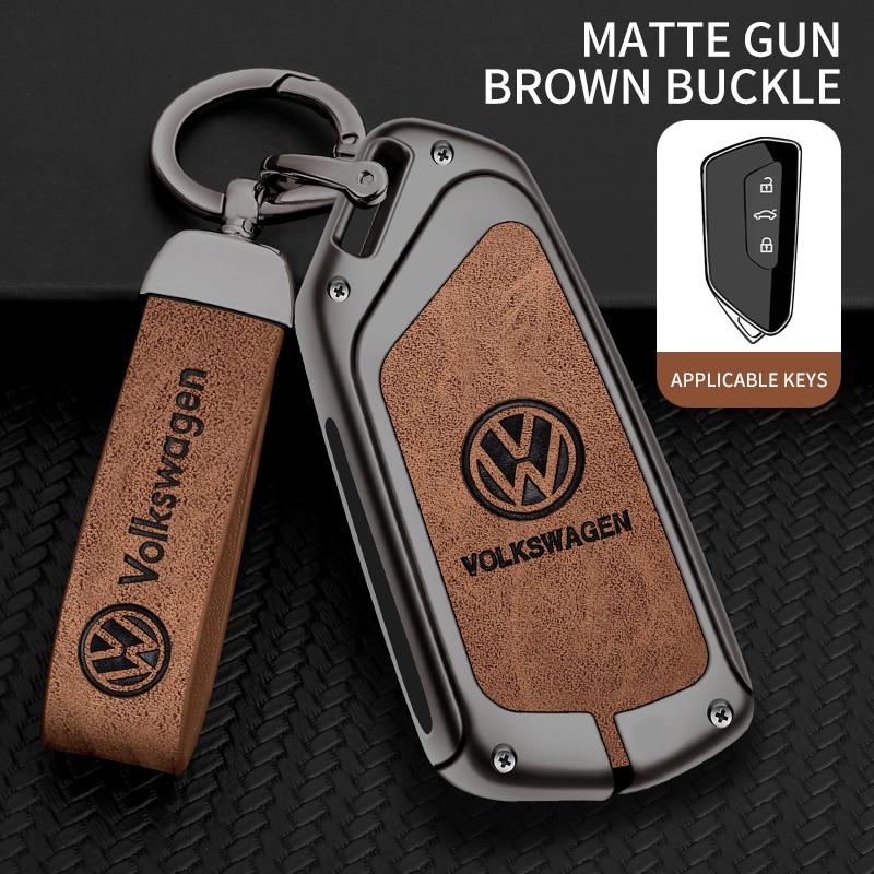 Car TPU Zinc Alloy Key Case Bag Car Key Chain Metal Key Shell for Volkswagen VW GTD Magotan Golf 8 MK8 ID.3 ID.4 ID.6 Accessorie
