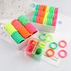 100PCS 3cm Mixed Colors Hair Bands For Kids Elastic Headband Baby Girl Headwear Scrunchies Hair Accessories Gift Ponytail Holder