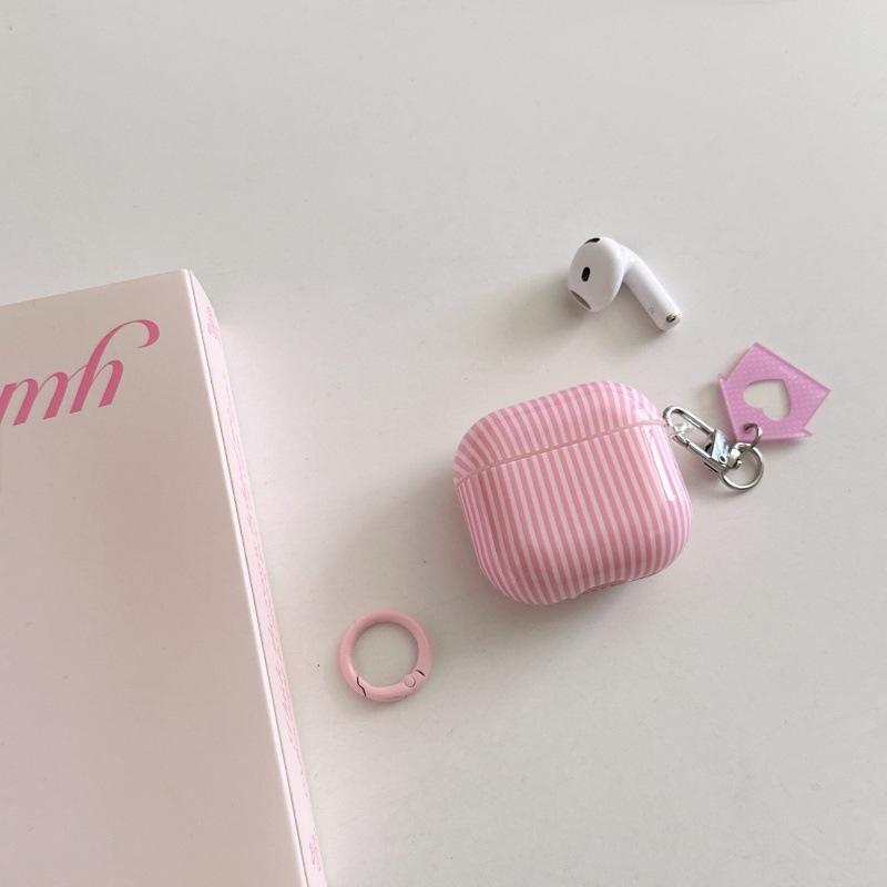 Pink Striped Ins for Apple AirPodspro1 Protective Case Pro11 Generation Bluetooth Headset Case New Wireless 1
