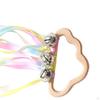 Kids Toys Montessori Rainbow Ribbons, Colorful Wooden Hand Sensory Toys,Dancing Ribbon