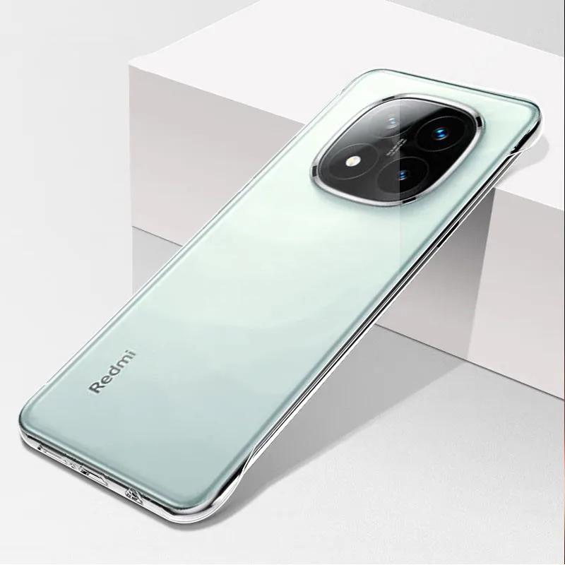 Frameless Slim Clear Hard Back Cover Case On For Xiaomi Redmi Note 14 5G 14 Pro+ Plus Note14 Pro Plus 14 Pro 5G Coque Phone Cases