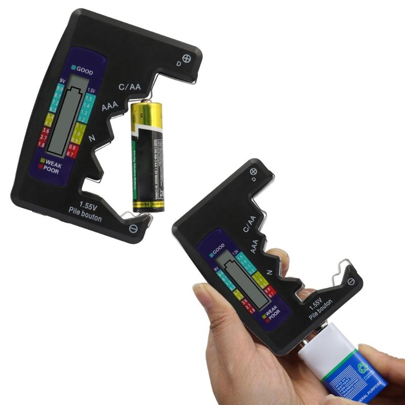 Button Cell Battery Checker Battery Tester Checker Small Volts Checker LCD Display Battery Tester for Various Batteries
