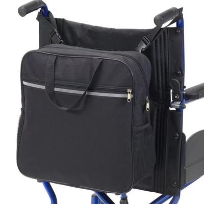 Large Capacity Mobility Wheelchair Bag Waterproof Adjustable Wheelchair Backpack Easy Installation Multifunctional