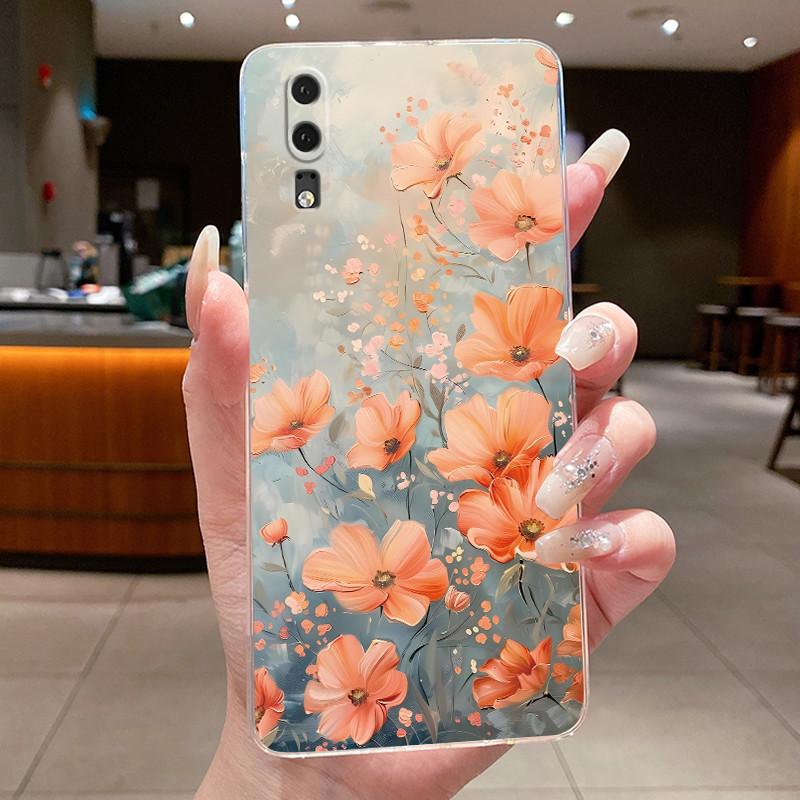 Phone Case For Huawei P20 / P20 Plus / P20 Pro Fundas Coque Butterfly Bow Protective Casing Transparent Soft Silicone TPU Cover