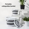Collapsible Silicone Bucket for Outdoor Use, Travel, and Fishing - Durable, Portable, and Multi-Functional with Secure Lid