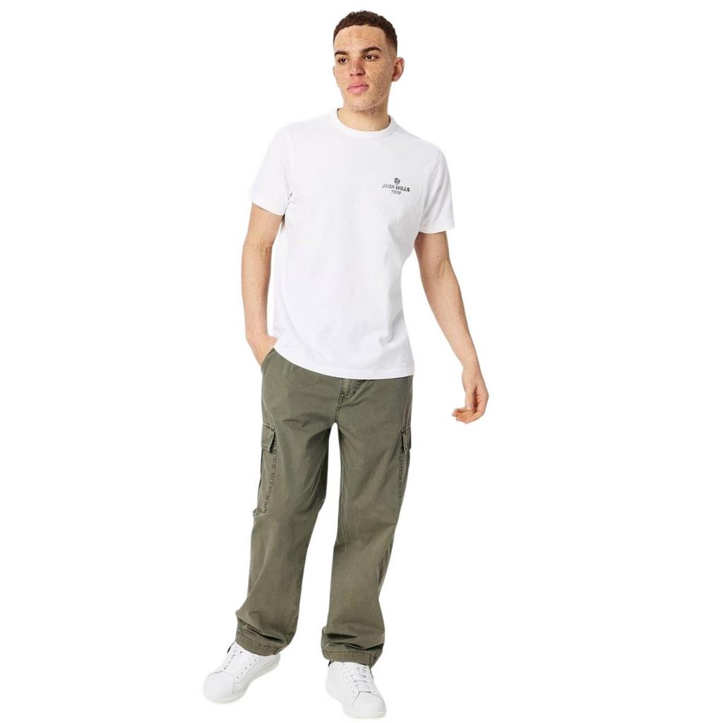 Jack Wills Mens Reverse Printed Logo T-Shirt