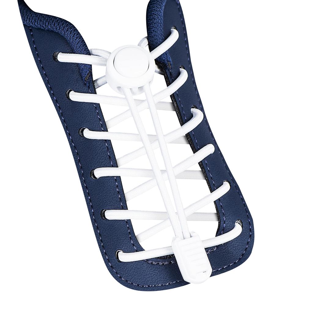 2 PZ Lacci Elastici Blocco a Molla Lacci per Scarpe Blocco a Molla Senza Laccetti Bambini Adulti Lacci Rapidi Elastico Rotondo Lacci Pigri