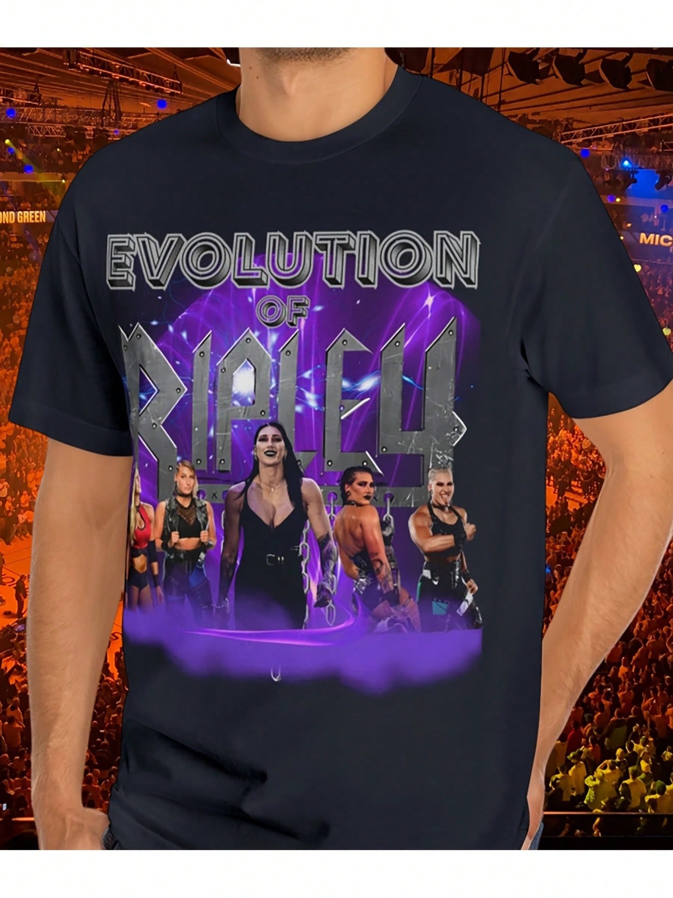 

Rhea Ripley Evolution of Mami Wrestling Tee Judgment Day Design Gift for Men Tops for Men 200g Comfortable Cotton Crew Neck L