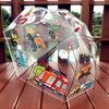 Nouvelle équipe d'ingénierie de camion de pompiers parapluie transparent pour enfants maternelle créatif mignon dessin animé bébé étudiant garçon parapluie