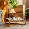 Removable Cat Loft Bed Wooden Wear-Resistant Cat Hammock Pet Hammock Space Saving Hammock Cat Bed