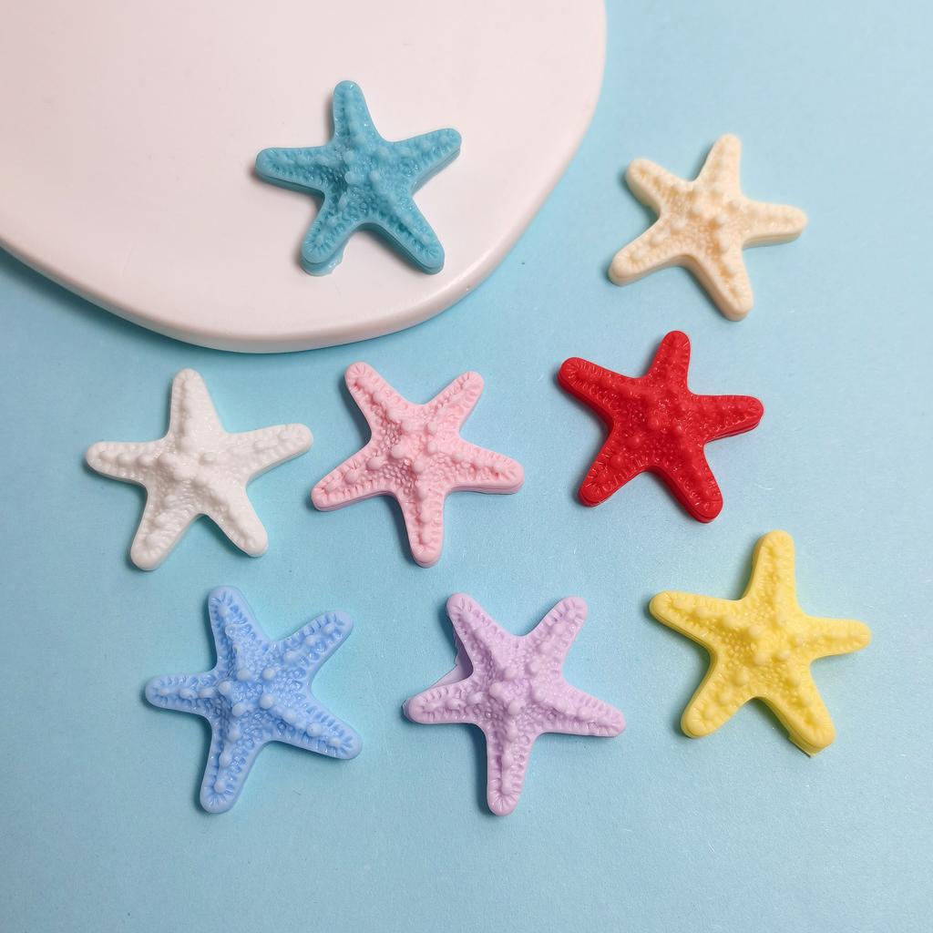 100Pcs New Models Resin Cute Cartoon Starfish Series Flat Back Scrapbooking DIY Jewelry Craft Decoration