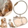 Pet Hair Memorial Clear Keychain Box Cute Animal Fur Storage Capsule Decor Gift Cat Accessories