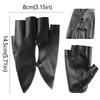 PU Leather Women Leather Gloves Anti-Slip Button Hole Dance Performance Gloves Breathable Shock Absorption Leather Gloves