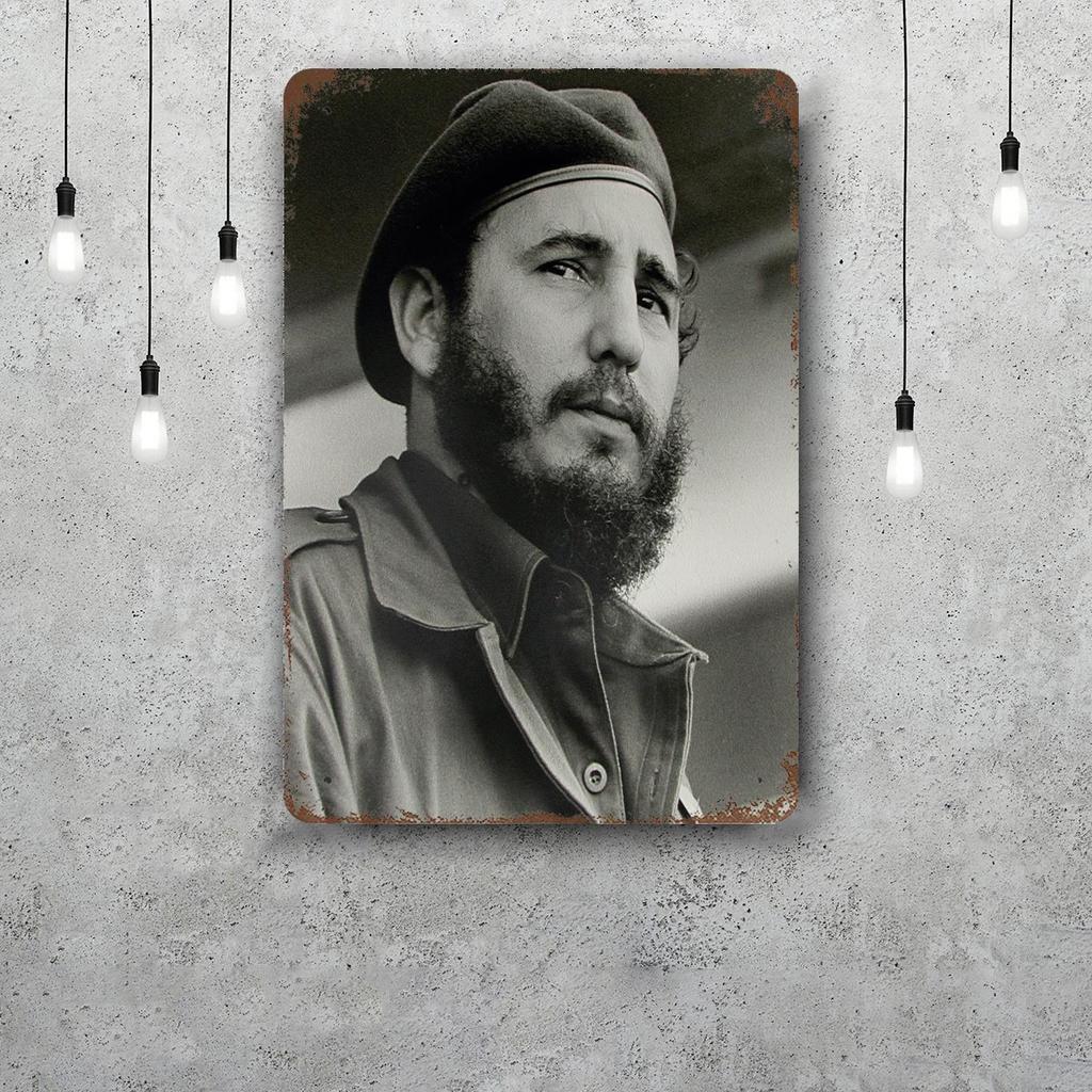 fidel castro Chairman Vintage Metal Tin Signs Posters Decor Retro Metal Plaque Wall Art Decor for Garage Bar