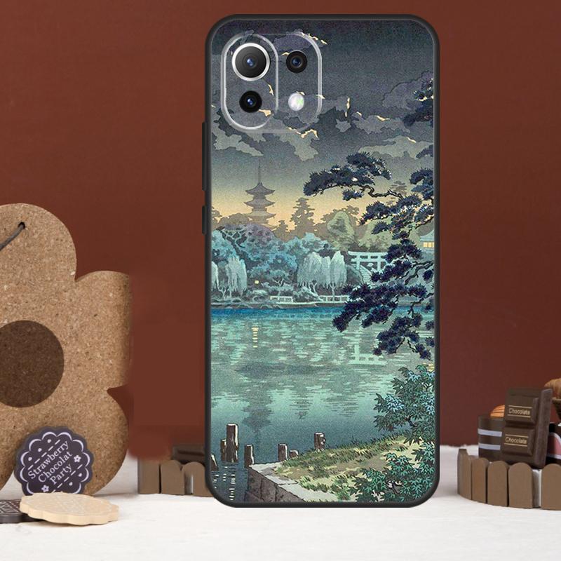 Japanese Style Ukiyo-e Art Case For Xiaomi 15 Ultra 14 15T 13T 14T 17 Pro Max POCO F8 Ultra X7 X5 X6 F5 F6 F7 Pro Cover