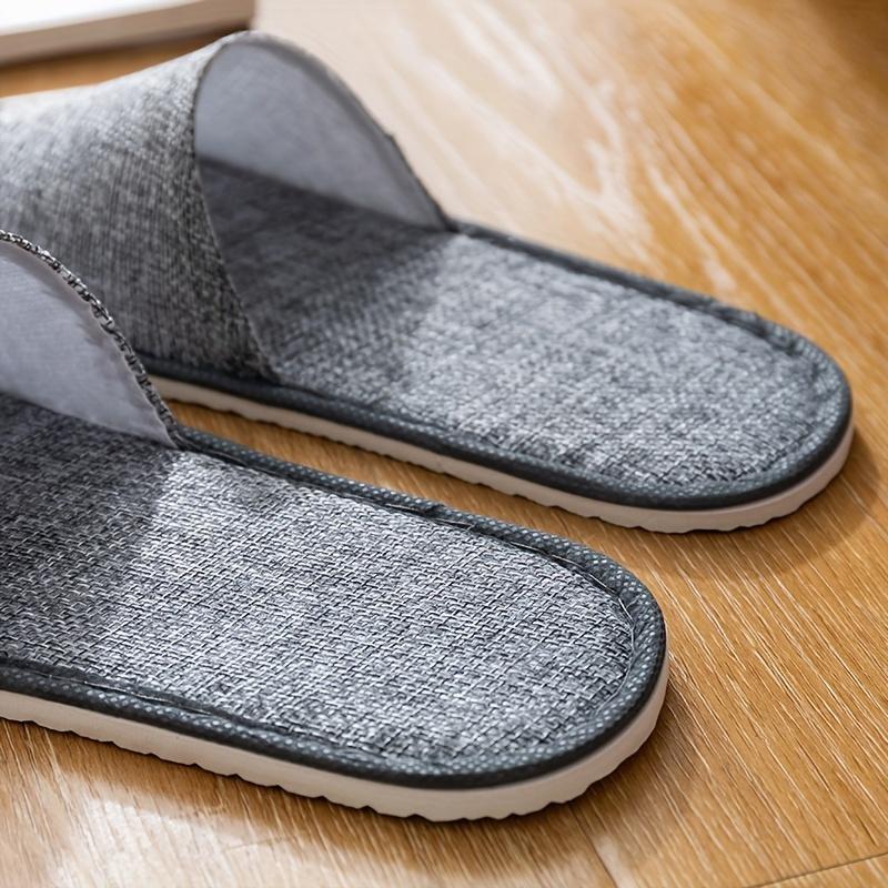 1 Coppia Traspiranti Comode Morbide Quotidiane Leggere Hotel Monouso Elasticità Cotone Antiscivolo Mezza Coppia Pantofole Schiuma
