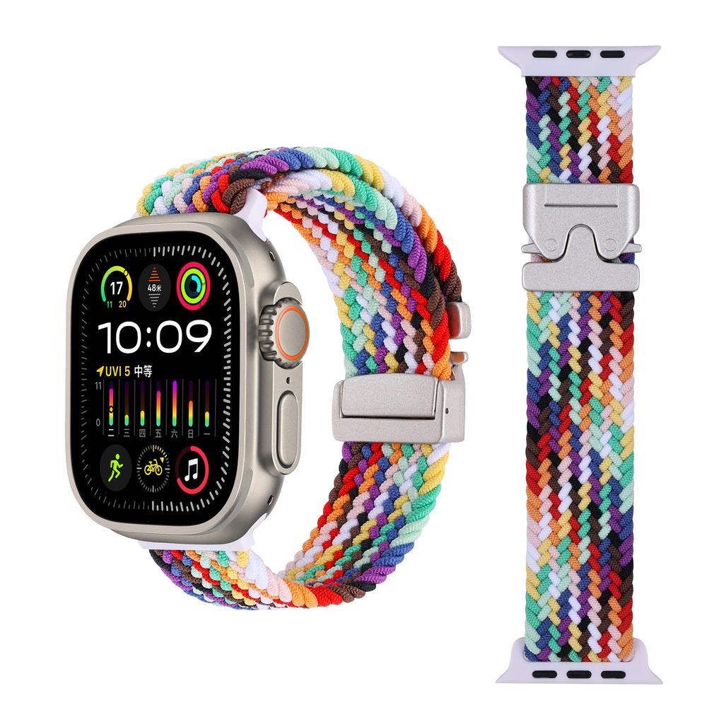 Parachute Strap For Apple Watch Ultra 3 2 Band 49mm 46mm 42mm 45mm 41mm 44mm Braided Nylon Bracelet iWatch 11 10 9 8 7 6 SE Belt