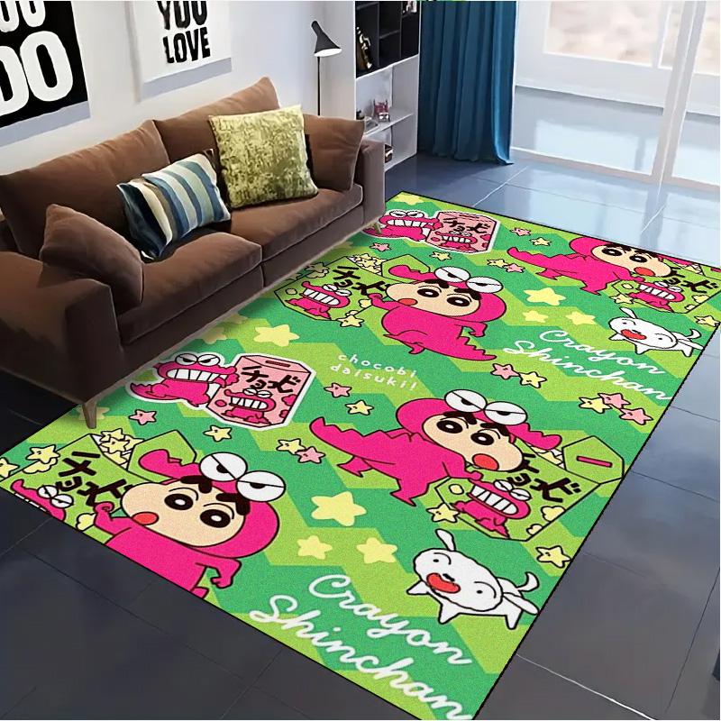 Anime Crayonshinchan Carpet Rug for Living Room Bedroom Home Sofa Decoration,Kids Play Non-slip Floor Mat