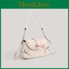 Minimalist Pu Small Shoulder Bag With Butterfly Bow For Daily Casual Use