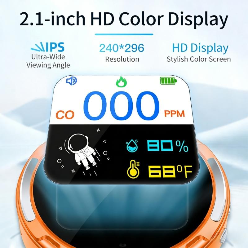 Tiny Gas Measurement Device With Constant Monitoring And Alarm Function Perfect For Mobile Shelter Indoor Outdoor Usage