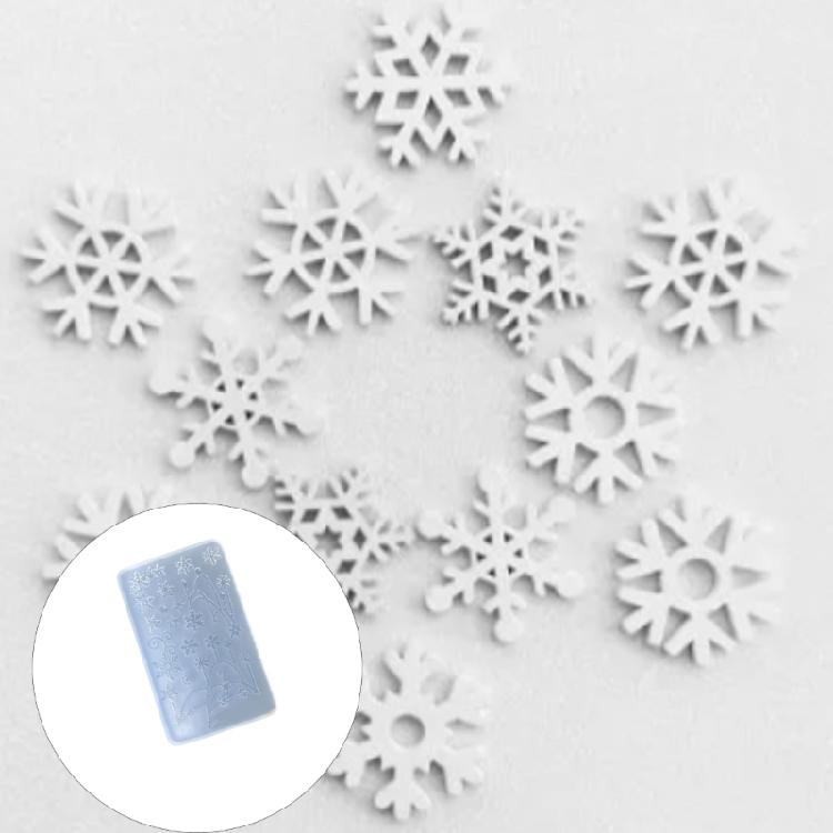 Non Toxic Heat Resistant Snowflake Shape Silicone Mold Perfect For Handcrafted Holiday Crafts And Gift Making
