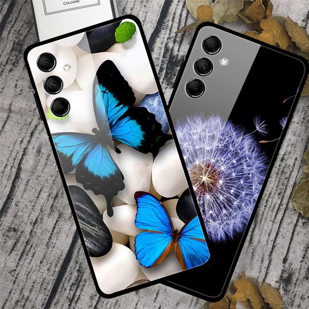Kreative Landschaft Tierkunst Gehärtetes Glas Hülle für Samsung M14 5G